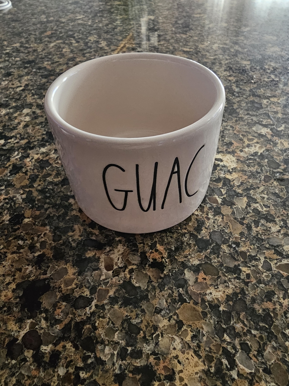 Rae Dunn White "GUAC" Ceramic Serving Bowl